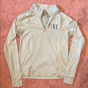 Mint green quarter zip